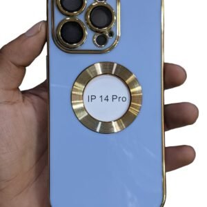 iPhone 14 Pro High Quality Clear Shockproof Case - Blue Electro