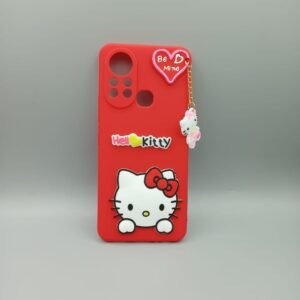 Infinix Hot 11s Back Cover - Infinix Hot 11s, Red Kitty