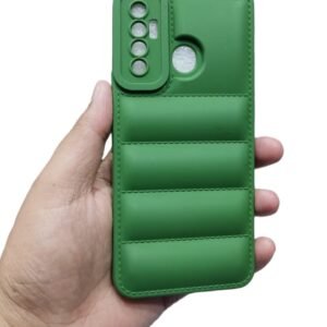 Tecno Camon 17 Puffer Case - Tecno Camon 17, Green Down