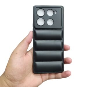 Infinix Note 40 Pro 4G Puffer Matte Case - Infinix Note 40 Pro 4G, Black Puffer