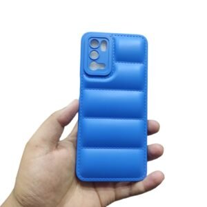 OPPO A16 Puffer Case - OPPO A16, Blue Down