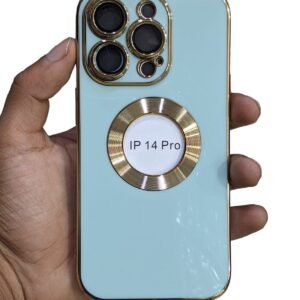 iPhone 14 Pro High Quality Clear Shockproof Case - Green Electro