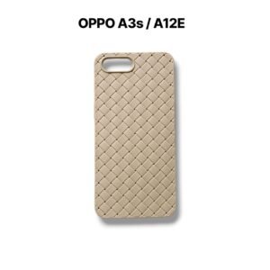 OPPO A3s / A12E Woven Matte Case - OPPO A12E / A3s, Golden Woven
