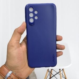 Samsung Galaxy A23 4G Air Baig Four Side Diamond Cut Clear Shockproof Case - Samsung A23, Blue