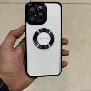 iPhone 14 Pro High Quality Clear Shockproof Case - Black