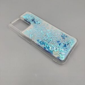 Redmi 9T Stylish Glitter Case - M3 / 9T, Sky Blue Butterfly
