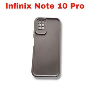 Infinix Note 10 Pro Color Cornor Window Shutter Back Cover - Infinix Note 10 Pro, Brown Solid
