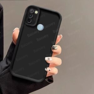 Infinix Smart 5 Silicone Matte Case - Infinix Smart 5, Black Solid