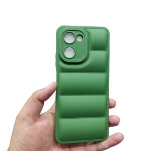 Realme C33 Puffer Case - Realme C33, Green