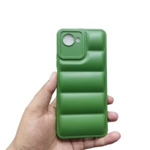 Realme C30 Puffer Case - Realme C30, Green