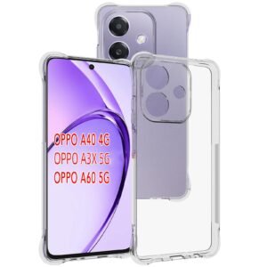 OPPO A3X Clear Shockproof Case - OPPO A3x, Tranparennt