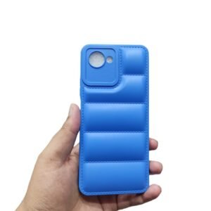 Realme C30 Puffer Case - Realme C30, Blue
