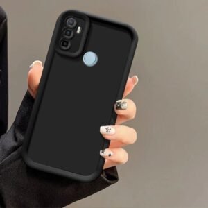 Tecno Spark 7 / Spark 7T ( Spark 7 T) Ba Back Cover - Tecno Spark 7 / Spark 7T, Black Solid