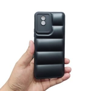 Vivo Y02T Puffer Case - VIVo Y02T, Black