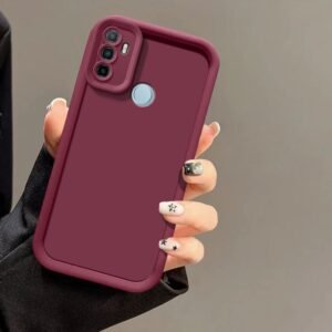 Tecno Spark 7 / Spark 7T ( Spark 7 T) Ba Back Cover - Tecno Spark 7 / Spark 7T, Maroon Solid