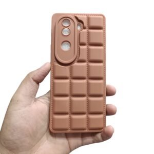 Vivo V40E Puffer Silicone Case - Vivo V40E, Brown