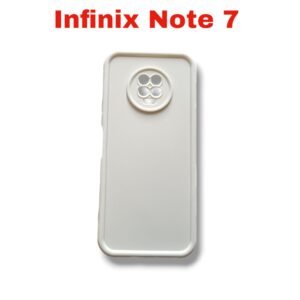 Infinix Note 7 Matte Shockproof Case V2 - Infinix Note 7, White Solid