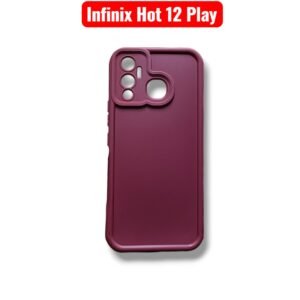 Infinix Hot 12 Play Matte Case - Infinix Hot 12 Play, Maroon Solid