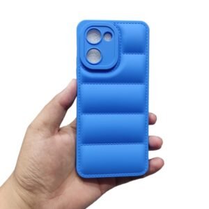 Realme C33 Puffer Case - Realme C33, Blue
