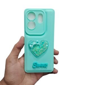 Infinix Zero 30 4G Glitter Case - Infinix Zero 30 4G, Cyan