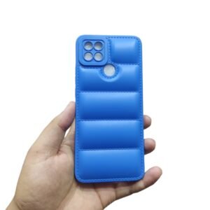 OPPO A15 / A15s Puffer Case - OPPO A15 / A15s, Blue Down