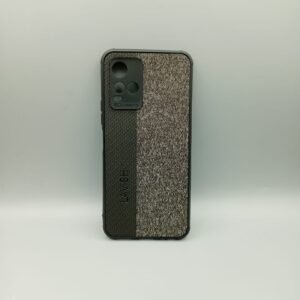 Vivo_ Y21 2021 / Y21S / Y33S / Y21A / Y2 Matte Shockproof Case - Vivo_ Y21 2021 / Y21S / Y33S / Y21A / Y21T / Y33T / T1X, Black Leather