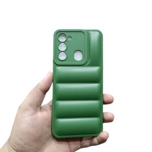 Tecno Spark 8C Puffer Case - Tecno Spark 8C, Green Puffer