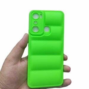 Infinix Hot 20i ( Hot 20i ) Soft Down-Ja Matte Case - Infinix Hot 20i ( Hot 20i ), Light Green