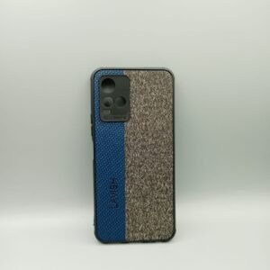 Vivo_ Y21 2021 / Y21S / Y33S / Y21A / Y2 Matte Shockproof Case - Vivo_ Y21 2021 / Y21S / Y33S / Y21A / Y21T / Y33T / T1X, Blue Leather