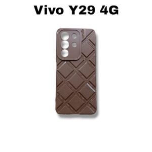 Vivo Y29 4G Silicone Leather Case - Vivo Y29 4G, Brown Box
