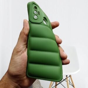 Tecno Spark 7 / 7T ( Spark 7T ) Soft Mat Puffer Matte Case - Tecno Spark 7 / 7T, Green Down