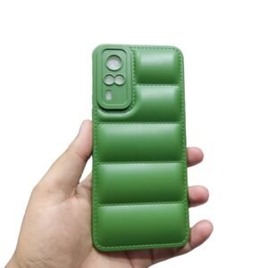 Vivo Y51s / Y31 / Y53s Puffer Case - Vivo Y51s / Y53s / Y31 2021, Green Down