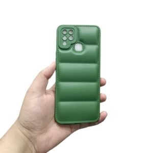 infinix Hot 10s Puffer Case - infinix Hot 10s, Green Puffer