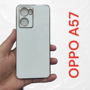 OPPO A57 4G Silicone Shockproof Case - OPPO A57 4G, White Electro