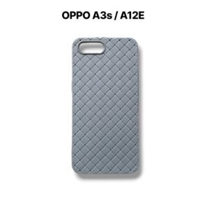 OPPO A3s / A12E Woven Matte Case - OPPO A12E / A3s, Grey Woven