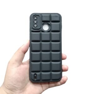 Tecno Spark 6 Go Puffer Case - Tecno Spark 6 Go, Black Puffer