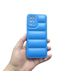 OPPO A54 Back Cover - OPPO A54, Blue Puffer
