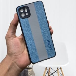 OPPO A16K / A16E ( A16k / A16E ) Back Co Puffer Matte Case - OPPO A16K / A16E, Sky Blue Leather