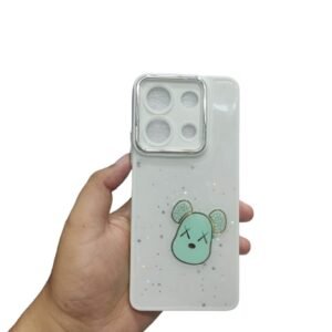 infinix Note 30 Shiny Glitter Case - Infinix Note 30, White