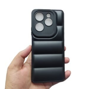 Infinix Hot 40 / Hot 40 Pro Puffer Matte Case - Infinix Hot 40 / Hot 40 Pro, Black