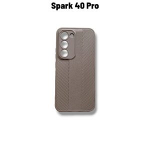 Tecno Spark 40 Pro Leather Woven Case - Tecno Spark 40 Pro, Brown