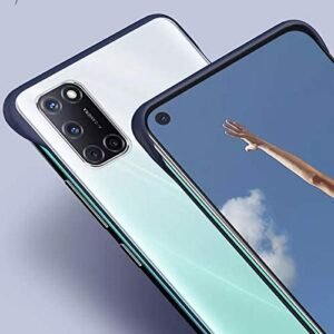 Realme 7 Pro Rimless Matte Case - Realme 7 Pro, Blue Without Ring