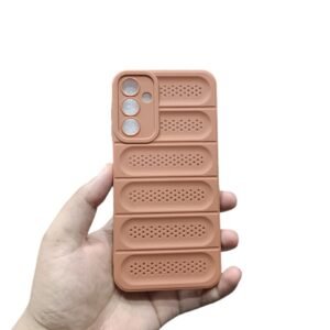 Samsung Galaxy A15 Puffer Case - Samsung Galaxy A15, Brown Dot