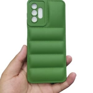 Samsung Galaxy A13 4G ( A13 4G ) Soft Pu Puffer Case - Samsung A13, Green Down
