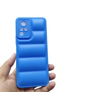 Infinix Zero X Pro ( Zero XPro ) Back Co Puffer Case - Infinix Zero X Pro, Blue Down