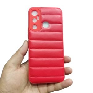 Infinix Hot 11 Matte Shockproof Case - Infinix Hot 11, Red Puffer
