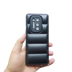 One Plus 8 Pro ( 1+ 8 Pro ) Back Cover S Puffer Case - One Plus 8 Pro, Black Down