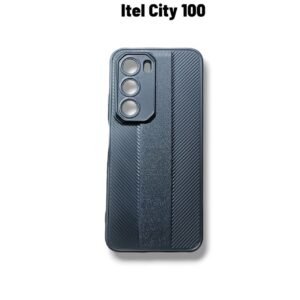 Itel City 100 Leather Woven Case - Itel City 100, Black