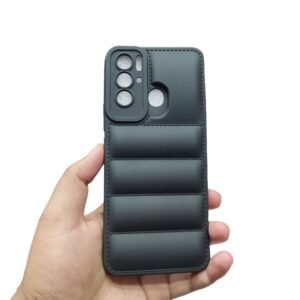 Tecno Pova Neo ( Pova Neo ) Back Cover S Puffer Case - Tecno Pova Neo, Black Down