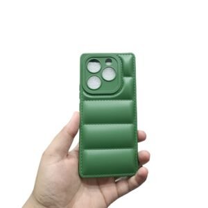 Itel S23 Plus ( S23+ ) Back Cover Soft P Puffer Case - Itel S23 Plus, Green Puffer